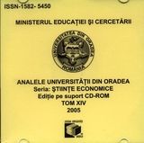 Integrarea Europeana / noi provocari pentru economia Romaniei - Universitatea din Oradea, 27-28 Mai 2005